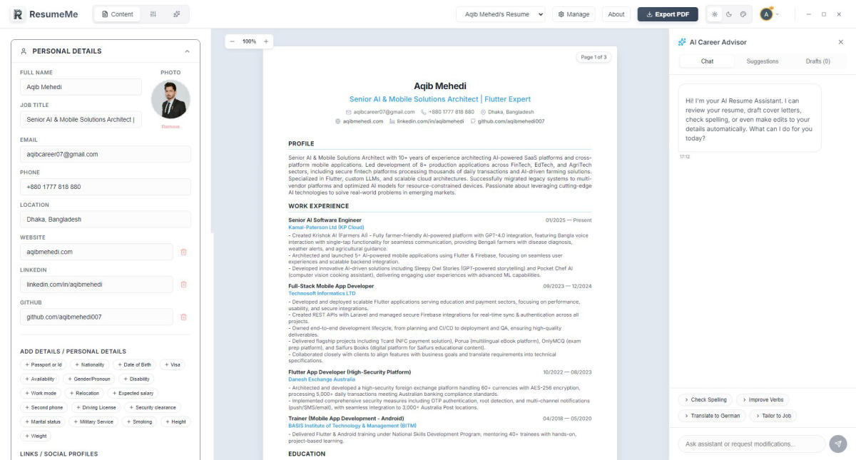 AI-Generated Target Cover Letters